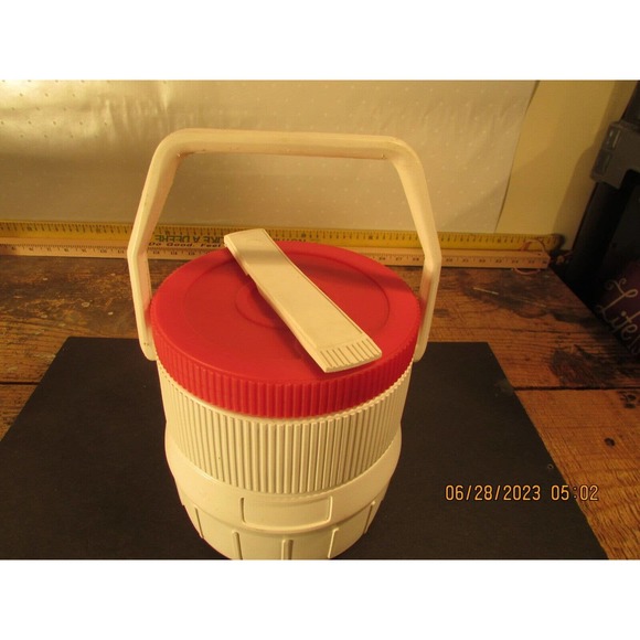 Vintage Red and White HAMILTON SKOTCH - Little Jug Water Cooler - Picture 2 of 6